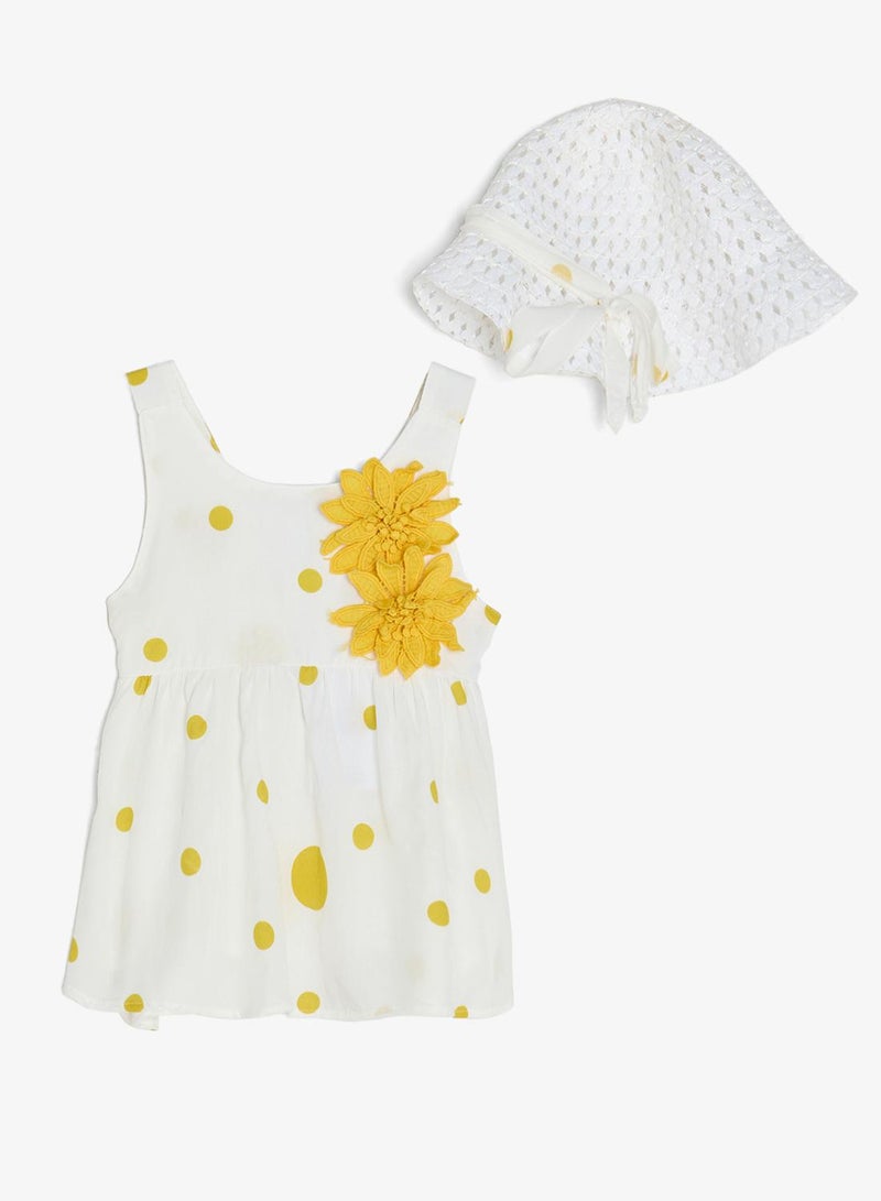 Pinata Yellow Flower Summer Dress - Image 1